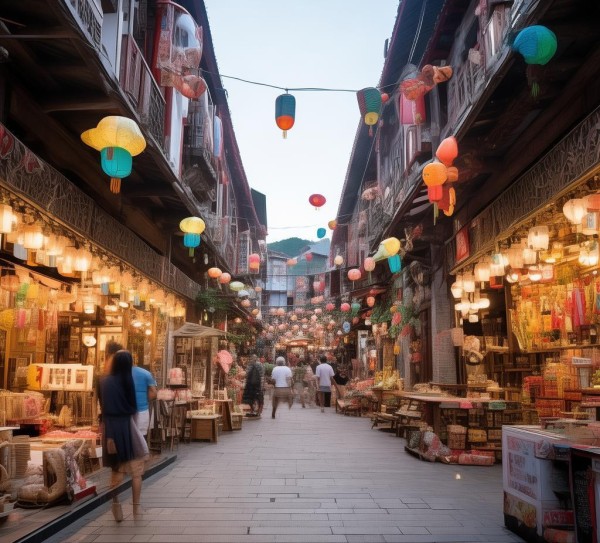 乐化镇集镇商贸服务区，商业与文化的交融典范